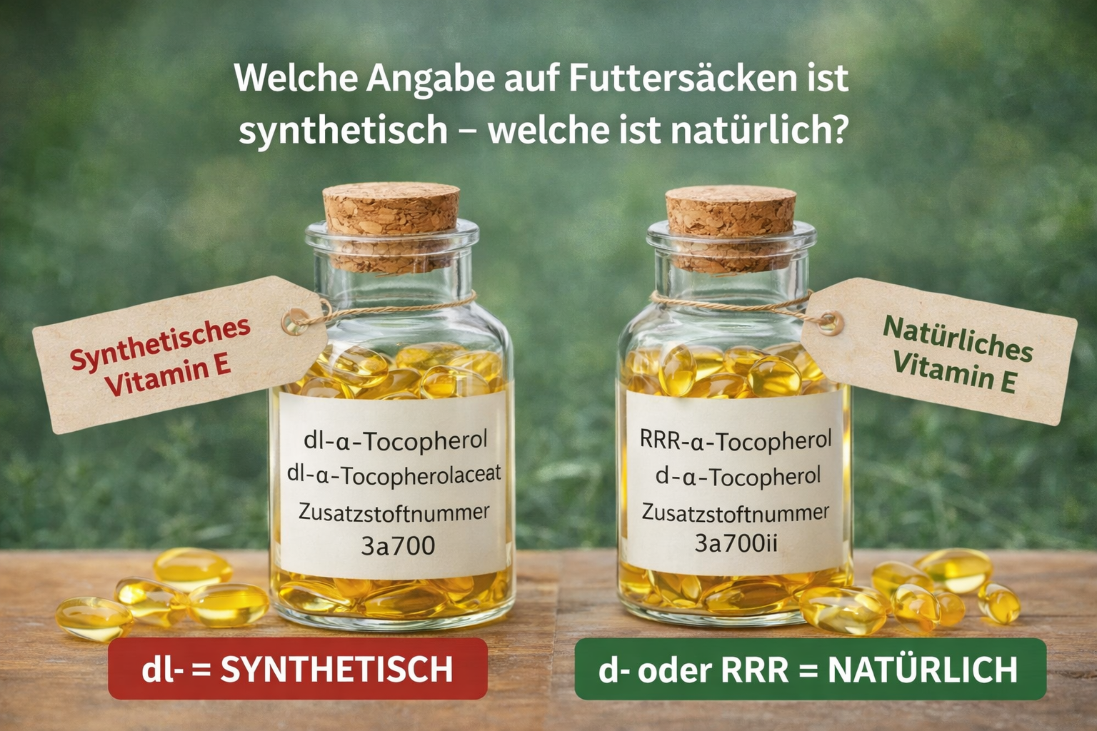 Warum Vitamin E bei MIM ( PSSM2 ) nicht gleich Vitamin E ist