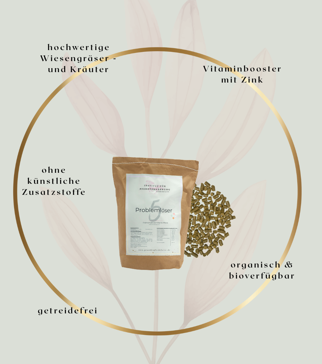 No. 5 - Wiesenpellets mit Vitaminen & Zink für Pferde